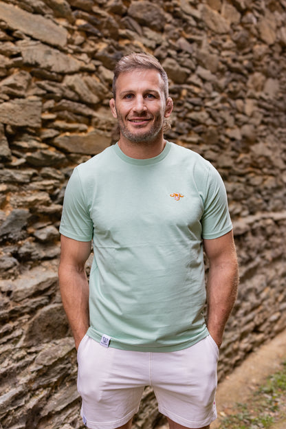T-Shirt "Rudi" - Misty Jade