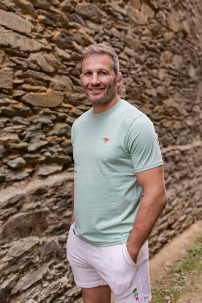 T-Shirt "Rudi" - Misty Jade